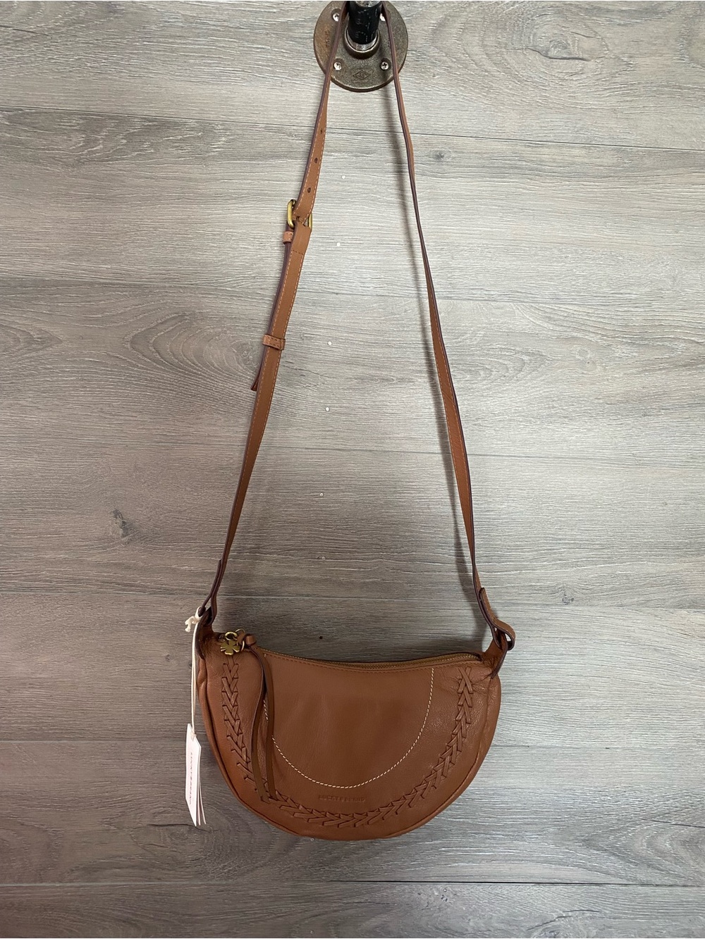 Lucky Brand Seth Leather Crossbody Bag NWT